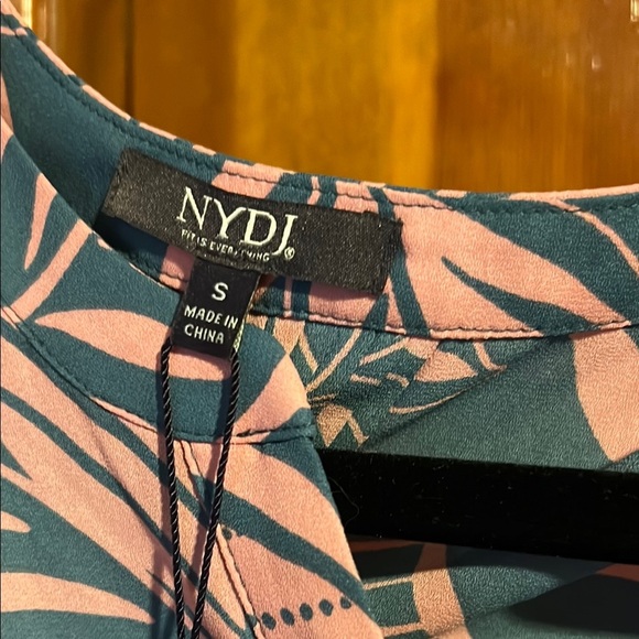 NYDJ Blue and Pink Patterned Blouse - Picture 2 of 8